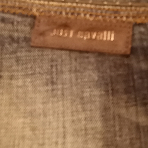 Just Cavalli Distressed Button Fly Jeans - Picture 2 of 16